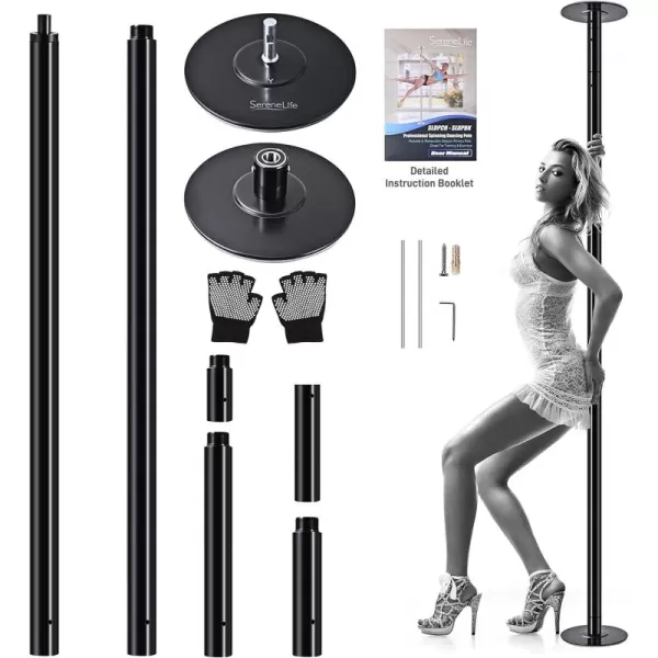 SereneLife Professional Dancing Pole Mat - Durable, Foldable, Portable Protection for Pole Fitness and Dance Routines Suitable for Dance Beginners, Exercisers, and Athletes 4 ft. x 2