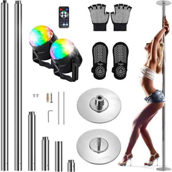 SereneLife Professional Dancing Pole Mat - Durable, Foldable, Portable Protection for Pole Fitness and Dance Routines Suitable for Dance Beginners, Exercisers, and Athletes 4 ft. x 2