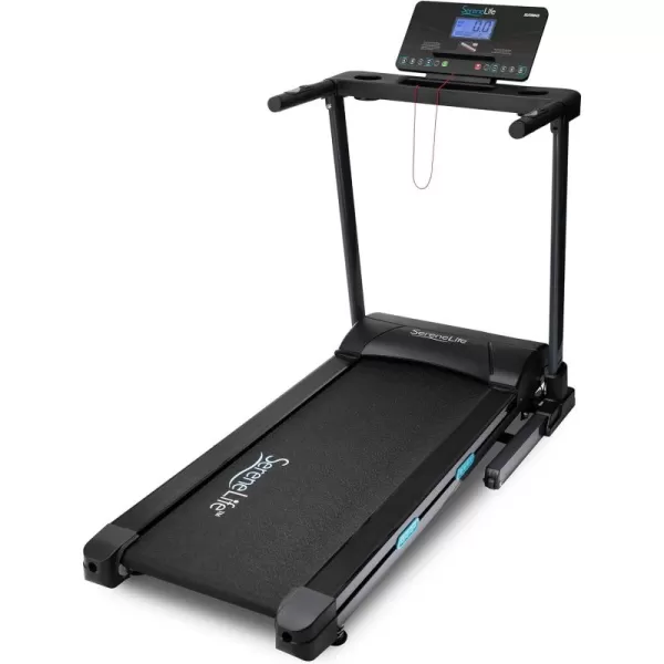 SereneLife Smart Electric Folding Treadmill – Easy Assembly Fitness Motorized Running Jogging Exercise Machine with Manual Incline Adjustment, 12 Preset Programs