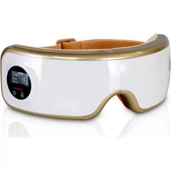 SereneLife Smart Eye Massager with Heat and Compression, Vibration, Music, Wireless Heated Mask for Migraines and Stress Therapy )