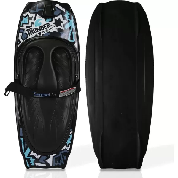 SereneLife Water Sport Kneeboard with Hook for Kids &amp; Adults, Kneeboard with Strap for Boating, Waterboarding, Kneeling Boogie Boarding, Knee Surfing