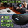 imagePURE CLEAN PUCRC26B9 Automatic Robot Vacuum CleanerRobotic Auto Home Cleaning for Clean Carpet Hardwood FloorBot Self Detects StairsAir Filter Pet Hair Allergies Friendly