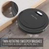 imagePURE CLEAN PUCRC26B9 Automatic Robot Vacuum CleanerRobotic Auto Home Cleaning for Clean Carpet Hardwood FloorBot Self Detects StairsAir Filter Pet Hair Allergies Friendly