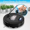 imagePURE CLEAN PUCRC26B9 Automatic Robot Vacuum CleanerRobotic Auto Home Cleaning for Clean Carpet Hardwood FloorBot Self Detects StairsAir Filter Pet Hair Allergies Friendly