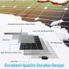 imageSereneLife 100W 12V Monocrystalline Portable Easy Mono Solar Panel Starter Kit w 3 ft 11AWG Cable Setfor Van Campers Golf Cart Car Roof Boat SLSPNL10