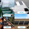 imageSereneLife 100W 12V Monocrystalline Portable Easy Mono Solar Panel Starter Kit w 3 ft 11AWG Cable Setfor Van Campers Golf Cart Car Roof Boat SLSPNL10