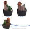 imageSereneLife 3Tier Desktop Electric Water Fountain Decor w LED  Indoor Outdoor Portable Tabletop Decorative Zen Meditation Waterfall Kit Includes Submersible Pump ampamp 12V Power Adapter  SLTWF52LED