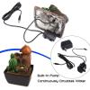 imageSereneLife 3Tier Desktop Electric Water Fountain Decor w LED  Indoor Outdoor Portable Tabletop Decorative Zen Meditation Waterfall Kit Includes Submersible Pump ampamp 12V Power Adapter  SLTWF52LED