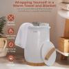 imageSereneLife Bucket Towel Warmers White Large Towel Warmer for Spa and Bathroom Luxury Towel Heater Gifts for Him ampamp Her Auto ShutOff Fits 2 large Blankets Bathrobes PJs
