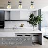 imageSereneLife Home Lighting Fixture  65 x 60 Dome Shaped Sculpted Glass Lamp Shade Compact Ceiling Light Accent Semi Flush Mount with ETL Rated Single Screwin Bulb Socket SLLMP3106