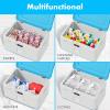 imageSereneLife Lockable Storage Box 21 Gallon Capacity Storage Trunk with Combination Lock Locking Container Bin for Organization