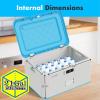 imageSereneLife Lockable Storage Box 21 Gallon Capacity Storage Trunk with Combination Lock Locking Container Bin for Organization