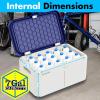 imageSereneLife Lockable Storage Box 7 Gallon Capacity Storage Trunk with Combination Lock Locking Container Bin for OrganizationBlue
