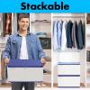 imageSereneLife Lockable Storage Box 7 Gallon Capacity Storage Trunk with Combination Lock Locking Container Bin for OrganizationBlue
