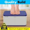 imageSereneLife Lockable Storage Box 7 Gallon Capacity Storage Trunk with Combination Lock Locking Container Bin for OrganizationBlue