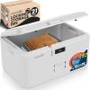 imageSereneLife Lockable Storage Box 7 Gallon Capacity Storage Trunk with Combination Lock Locking Container Bin for OrganizationGray