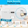 imageSereneLife Lockable Storage Box 7 Gallon Capacity Storage Trunk with Combination Lock Locking Container Bin for OrganizationGray