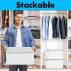 imageSereneLife Lockable Storage Box 7 Gallon Capacity Storage Trunk with Combination Lock Locking Container Bin for OrganizationGray