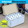 imageSereneLife Lockable Storage Box 7 Gallon Capacity Storage Trunk with Combination Lock Locking Container Bin for OrganizationLight Blue