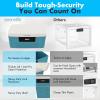 imageSereneLife Lockable Storage Container Bin 65 Gallon Capacity Heavy Duty Storage Box with Combination Lock BlueeBlue
