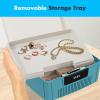 imageSereneLife Lockable Storage Container Bin 65 Gallon Capacity Heavy Duty Storage Box with Combination Lock BlueeBlue