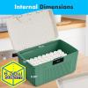 imageSereneLife Lockable Storage Container Bin 65 Gallon Capacity Heavy Duty Storage Box with Combination Lock BlueeGreen