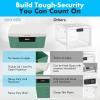 imageSereneLife Lockable Storage Container Bin 65 Gallon Capacity Heavy Duty Storage Box with Combination Lock BlueeGreen