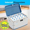 imageSereneLife Locking Storage Container Bin  8 Gallon Large Capacity  Stackable Storage Tote Deck Tough Box  Durable Plastic Household Organizer Bins with Lid Combination Lock Security  SLSBIN10