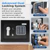 imageSereneLife Premium Steel Digital Safe Box  91quot x 67quot x 67quot  Secure Storage for Cash Firearms Jewelry ampamp More  Great For Hotels Cabinets ampamp Home Use  Electronic ampamp Mechanical Access  2 KeysBlack