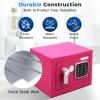 imageSereneLife Premium Steel Digital Safe Box  91quot x 67quot x 67quot  Secure Storage for Cash Firearms Jewelry ampamp More  Great For Hotels Cabinets ampamp Home Use  Electronic ampamp Mechanical Access  2 KeysPink