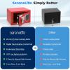 imageSereneLife Premium Steel Digital Safe Box  91quot x 67quot x 67quot  Secure Storage for Cash Firearms Jewelry ampamp More  Great For Hotels Cabinets ampamp Home Use  Electronic ampamp Mechanical Access  2 KeysRed