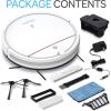 imageSereneLife Robot Vacuum Cleaner and Dock  1500pa Suction w Scheduling Activation and Charging Dock  Robotic Auto Home Cleaning for Carpet Hardwood Floor Pet Hair  Pure Clean PUCRC95 RedWhite