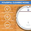 imageSereneLife Robot Vacuum Cleaner and Dock  1500pa Suction w Scheduling Activation and Charging Dock  Robotic Auto Home Cleaning for Carpet Hardwood Floor Pet Hair  Pure Clean PUCRC95 RedWhite