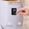 imageSereneLife Single Touch Towel and Blanket Warmer with Fragrant Disc Holder and LED Ring Red Perfect Size for Two Large Bath Towels Automatically Shut off Feature CherryBamboo