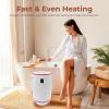 imageSereneLife Single Touch Towel and Blanket Warmer with Fragrant Disc Holder and LED Ring Red Perfect Size for Two Large Bath Towels Automatically Shut off Feature CherryPink
