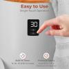 imageSereneLife Single Touch Towel and Blanket Warmer with Fragrant Disc Holder and LED Ring Red Perfect Size for Two Large Bath Towels Automatically Shut off Feature CherryGrey