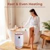 imageSereneLife Single Touch Towel and Blanket Warmer with Fragrant Disc Holder and LED Ring Red Perfect Size for Two Large Bath Towels Automatically Shut off Feature CherryCherry
