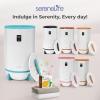 imageSereneLife Single Touch Towel and Blanket Warmer with Fragrant Disc Holder and LED Ring Red Perfect Size for Two Large Bath Towels Automatically Shut off Feature CherryBlue
