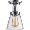 imageSereneLife Home Lighting Fixture  65 x 60 Dome Shaped Sculpted Glass Lamp Shade Compact Ceiling Light Accent Semi Flush Mount with ETL Rated Single Screwin Bulb Socket SLLMP3104