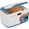 imageSereneLife Locking Storage Container Bin  8 Gallon Large Capacity  Stackable Storage Tote Deck Tough Box  Durable Plastic Household Organizer Bins with Lid Combination Lock Security  SLSBIN10