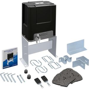 imageSereneLife Automatic KitElectric Rolling Driveway Opener wComplete Hardware Security System2 RemotesAutoClosefor Sliding Gate Up to 26 Ft1322 LbSereneLife SLGATEOPStandard