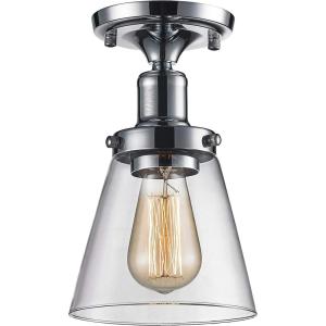 imageSereneLife Home Lighting Fixture  65 x 60 Dome Shaped Sculpted Glass Lamp Shade Compact Ceiling Light Accent Semi Flush Mount with ETL Rated Single Screwin Bulb Socket SLLMP3104