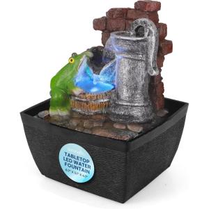 imageSereneLife Tabletop Water Fountain Home Decor Soothing Sound Machine with Automatic Pump Zen Relaxing Decor for Meditation Perfect Holiday Thanksgiving Christmas Gift 11quot Tall1Tier