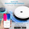 imagePure Clean Robotic Vacuum Cleaner  1100Pa Suction  Wifi Mobile App and Gyroscope Mapping  Ultra Thin 29 Height Cleans Carpets and Hardwood Floor  PUCRC455