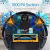 imagePure Clean Robotic Vacuum Cleaner  1100Pa Suction  Wifi Mobile App and Gyroscope Mapping  Ultra Thin 29 Height Cleans Carpets and Hardwood Floor  PUCRC455