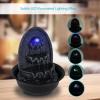 imageSereneLife 3Tier Desktop Electric Water Fountain Decor w LED  Indoor Outdoor Portable Tabletop Decorative Zen Meditation Waterfall Kit Includes Submersible Pump ampamp 12V Power Adapter SLTWF61LED