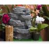 imageSereneLife 4Tier Water Fountain Decoration  Cool Indoor Outdoor Portable Electric Tabletop Decorative Zen Meditation Waterfall Decor Kit w LED Submersible Pump and Adapter  SLTWF15LED
