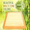 imageSereneLife Bamboo Bath Mat 235 x 18 Heavy Duty Natural Wood Bathroom or Shower Floor Foot Platform with Elevated Design for Water Evaporation and Non Slip Rubber Feet for Indoor Outdoor UseWood Legacy