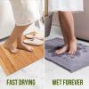imageSereneLife Bamboo Bath Mat Floor Rug  Waterproof and Weather Resistant Natural Wood Bathroom Shower Foot Carpet with MultiPanel Strip Foldable Roll Up Non Slip Fabric for Indoor Use  SLFBMT20