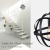 imageSereneLife Home Lighting Fixture  118 in Diameter Metal Dome Sphere Pendant Hanging Lamp Ceiling Light with Adjustable Length Canopy Base Cover Plate and Screwin Bulb Socket SLLMP3108